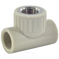 Тройник PP-R комбинированный серый Дн 32х1/2" ВР VALFEX 10127232Г