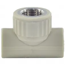 Тройник PP-R комбинированный серый Дн 25х1/2" ВР VALFEX 10127125Г