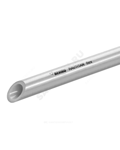 Труба PE-Xa/EVOH серая Дн 63х8,6 Ру10 Тмакс=95C L=6м RAUTITAN flex Rehau 11304301006