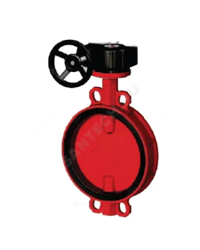 Затвор дисковый поворотный чугун VPI4448R-08EP Ду 250 Ру16 межфл с редуктором диск чугун манжета EPDM Tecofi VPI4448R-08EP0250