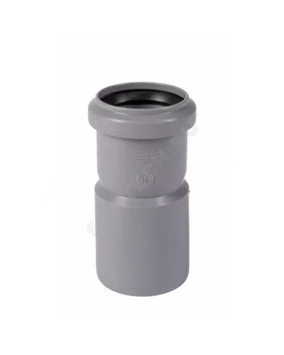 Муфта PP-H насадная с уплотнительной манжетой серая HT HTAM Дн 50 б/нап в/к Ostendorf 112810