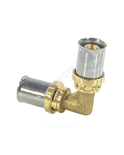 Угольник для МП/PE-X труб латунь пресс Дн 63х90гр RM122 Giacomini RM122Y015
