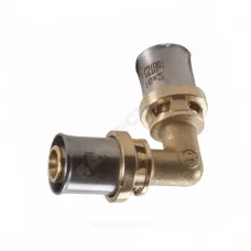 Угольник для МП/PE-X труб латунь пресс Дн 16х90гр RM122 Giacomini RM122Y003