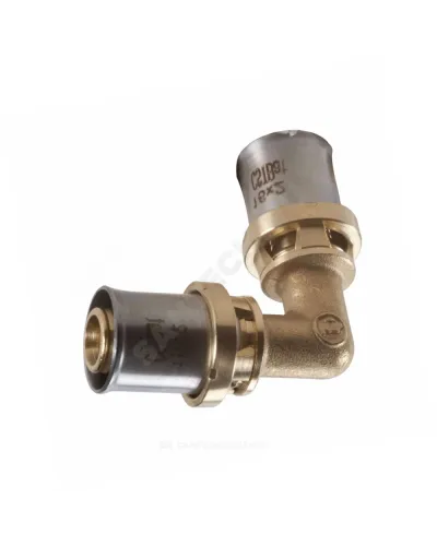 Угольник для МП/PE-X труб латунь пресс Дн 63х90гр RM122 Giacomini RM122Y015
