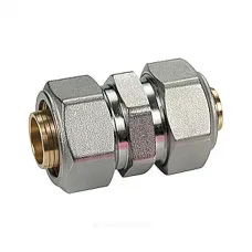 Муфта переходная для МП/PE-X труб латунь хром обжим Дн 20х16 R566AM Giacomini R566MX053