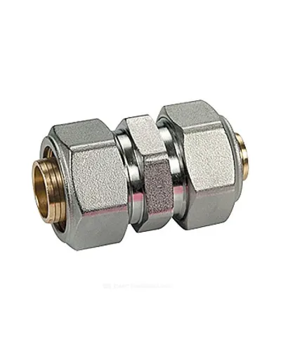 Муфта переходная для МП/PE-X труб латунь хром обжим Дн 20х16 R566AM Giacomini R566MX053
