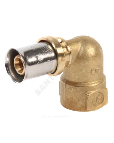Угольник для МП/PE-X труб латунь пресс Дн 16х3/4х90гр ВР RM129 Giacomini RM129Y043