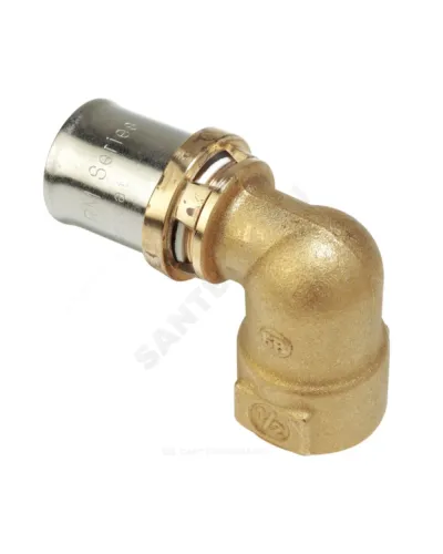 Угольник для МП/PE-X труб латунь пресс Дн 16х3/4х90гр ВР RM129 Giacomini RM129Y043