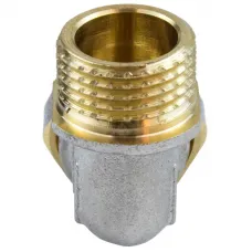 Угольник МП латунь никель обжим Дн 16х1/2"х90гр НР ГОСТ 32415-2013 7006 Aquasfera 7006-01