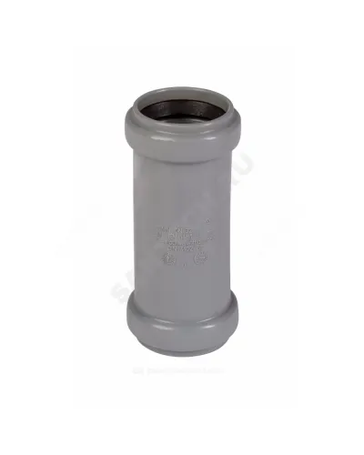 Муфта PP-H двухраструбная серая HT HTMM Дн 50 б/нап в/к Ostendorf 112510