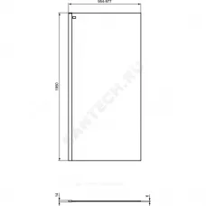 Стенка душевая CONNECT 2 1000х1950мм Ideal Standard K9378V3