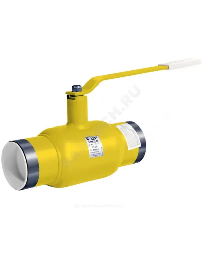 Кран шаровой сталь газ КШ.Ц.П.GAS Ду 15 Ру40 п/привар L=200мм LD КШ.Ц.П.GAS.015.040.Н/П.02