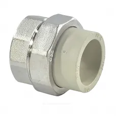 Муфта PP-R комбинированная разъемная серая Дн 25х3/4" ВР RTP (РосТурПласт) 15517