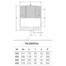 Муфта электросварная ПЭ100 Дн 450 Ру10 SDR17 EUROSTANDARD 2110100450
