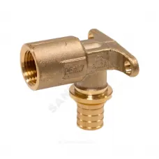 Водорозетка для PE-X труб аксиальная бронза Дн 16х1/2" ВР RX+ Рехау 14563623001