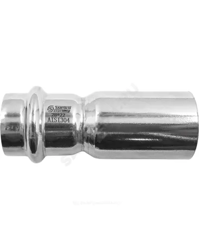 Переход сталь нерж AISI 304 Дн 28х22 труба/пресс SantechSystems