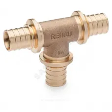 Тройник для PE-X труб аксиальный бронза Дн 20х20х20 RAUTITAN PLATINUM RX Rehau 13777261001