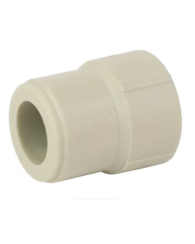 Муфта PP-R переходная серая Дн 25х20 внутр/наруж пайка VALFEX 10002520Г