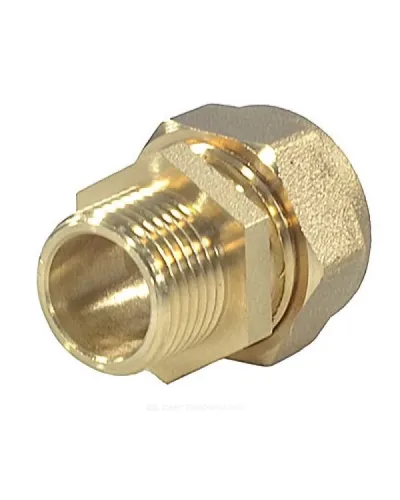 Муфта латунь 15Aх1/2 обжим/НР STAHLMANN SSML1501/2BEF