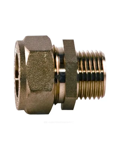 Муфта латунь 15Aх1/2 обжим/НР STAHLMANN SSML1501/2BEF