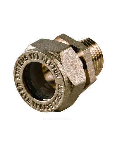 Муфта латунь 15Aх1/2 обжим/НР STAHLMANN SSML1501/2BEF