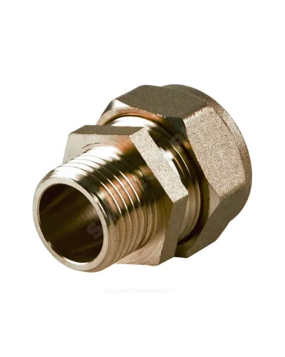 Муфта латунь 15Aх1/2 обжим/НР STAHLMANN SSML1501/2BEF
