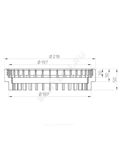 Кольцо дренажное PP Дн 195 HL HL190