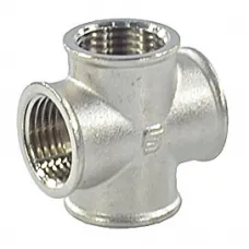 Крест латунь никель Ду 15 (1/2") ВР/ВР SantechSystems