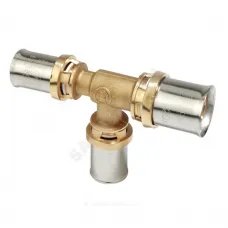 Тройник переходной для МП/PE-X труб латунь пресс Дн 32х20х26 RM151 Giacomini RM151Y095