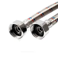 Подводка гибкая для воды нержавеющая оплетка 1/2" г-г L=1.8м VALFEX S/S 180сm В-В