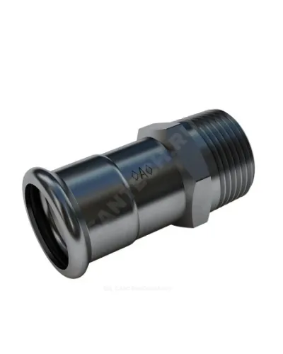Переход сталь нерж AISI 304 Дн 22х1/2 Ру16 пресс/НР >A< Press Inox IBP PS24243G0220400