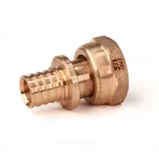Муфта для PE-X труб аксиальная бронза Дн 16х1/2" с накидной гайкой RX+ Рехау 14563353001