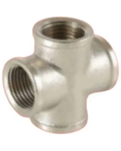 Крест латунь никель Ду 20 (3/4) ВР VALFEX VF.760.N.034