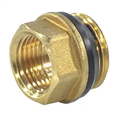 Переход латунь Ду 20х10 (3/4"х3/8") с герметичной прокладкой НР/ВР R593D Giacomini R593DY001