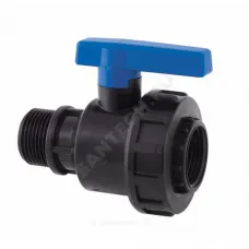 Кран шаровой компрессионный 1"x1" НР/ВР Ру10 RTP (РосТурПласт) 22076