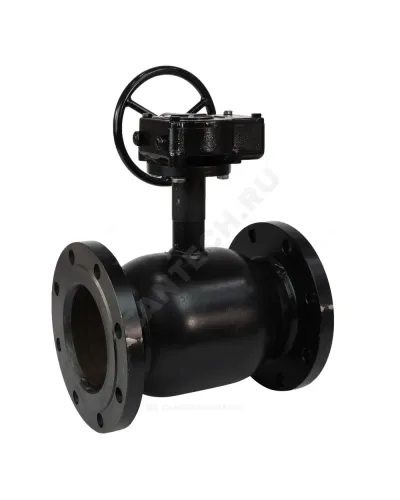 Кран шаровой сталь 09Г2С Ballomax КШТ 61.103 Ду 300 Ру16 фл L=632мм с редуктором BROEN КШТ 61.103.300.Р.16