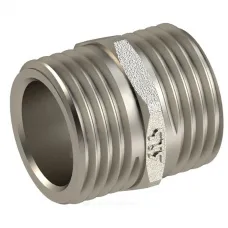 Ниппель латунь никель Ду 40 (1 1/2") НР RTP (РосТурПласт) 29282