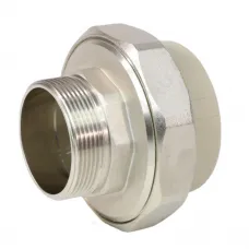 Муфта PP-R комбинированная разъемная серая Дн 40х1 1/4" НР VALFEX 10156032Г