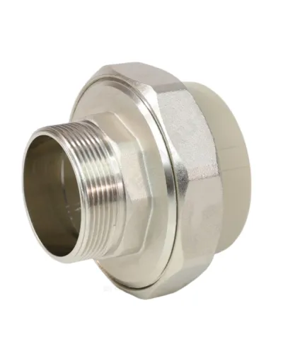 Муфта PP-R комбинированная разъемная серая Дн 40х1 1/4 НР VALFEX 10156032Г