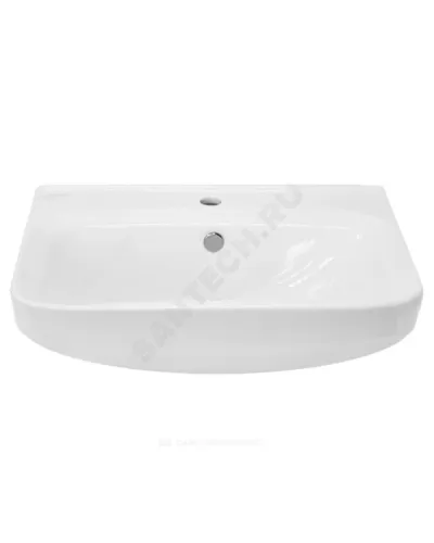 Умывальник подвесной NEXT 60 1 отверстие под смеситель по центру белый Sanita Luxe WB.PD/Next/60-C/WHT.G/S1