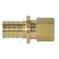 Муфта для PE-X труб аксиальная латунь Дн 16х1/2" ВР РОС