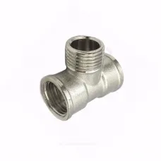 Тройник латунь никель Ду 15 (1/2") ВР/НР/ВР SantechSystems