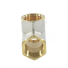 Тройник латунь никель Ду 20 (3/4") ВР/ВР 9007 ГОСТ 32585-2013 Aquasfera 9007-02