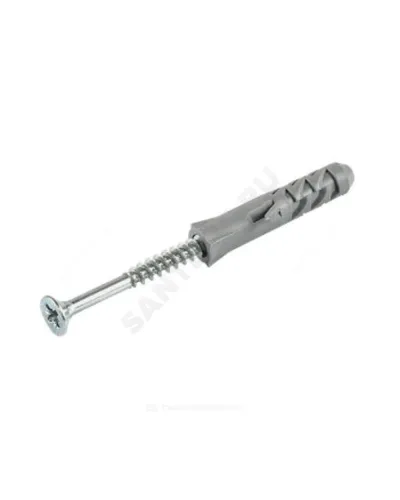 Шуруп крестообразный шлиц D6х80/10х50 с дюбелем