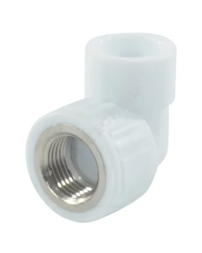 Угольник PP-R комбинированный белый Дн 32х3/4 ВР VALFEX 10125132