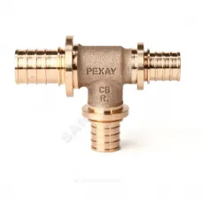 Тройник для PE-X труб аксиальный бронза Дн 32х20х20 переходной RX+ Рехау 14570863001
