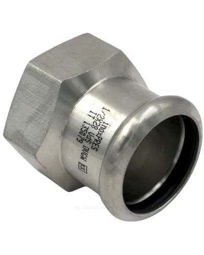 Муфта сталь нерж AISI 316L Дн 35х1 1/4 Ру16 пресс/ВР Inoxpres RM 190114035