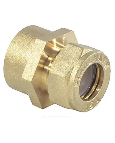 Муфта латунь 15Aх1/2 обжим/ВР STAHLMANN SSFL1501/2BEF