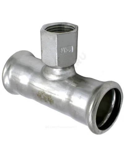 Тройник сталь нерж AISI 316L Дн 15х1/2х15 Ру16 пресс/ВР Inoxpres RM 189102015