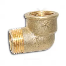 Угольник латунь Ду 15 (1/2") ВР/НР Цветлит ZW50094
